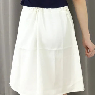 Sweet Satin Elastic Waist Midi Skirt