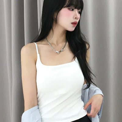 Basic Soft Summer Sleeveless Top