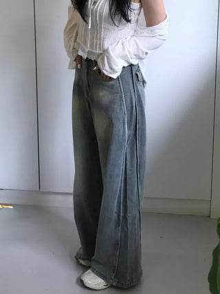 Summer Vintage Washed Wide Pants