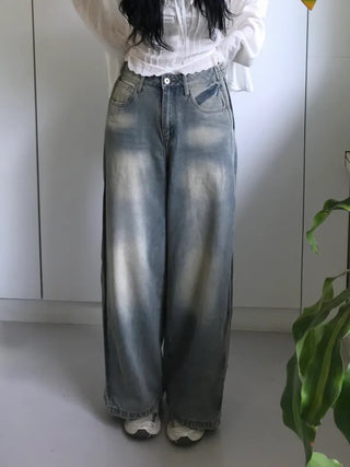 Summer Vintage Washed Wide Pants
