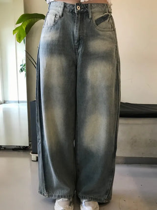 Summer Vintage Washed Wide Pants