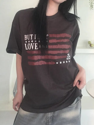 Street American Flag Short-Sleeve T-Shirt