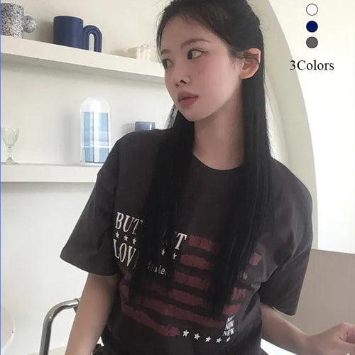Street American Flag Short-Sleeve T-Shirt