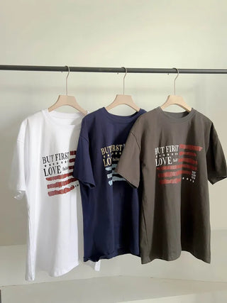 Street American Flag Short-Sleeve T-Shirt