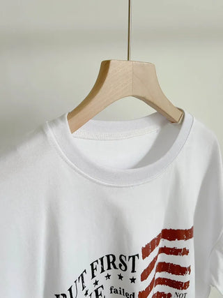 Street American Flag Short-Sleeve T-Shirt