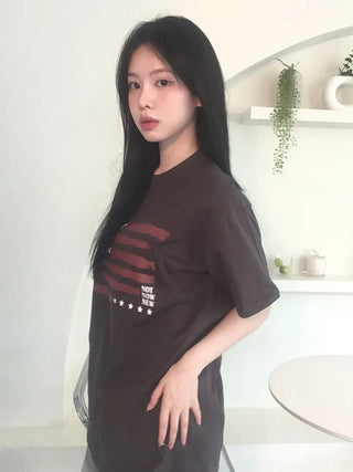 Street American Flag Short-Sleeve T-Shirt