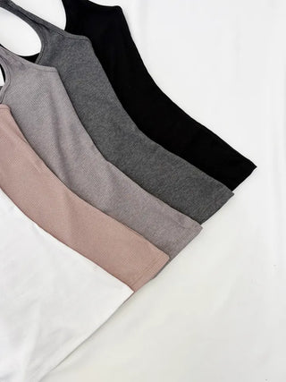 Slim Fit Basic Halter Neck Sleeveless