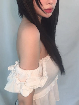 Square Frill Lace Blouse