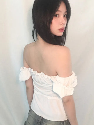 Square Frill Lace Blouse
