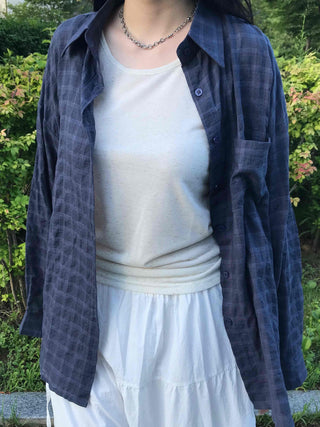 Minimal Fluttering Check Shirt