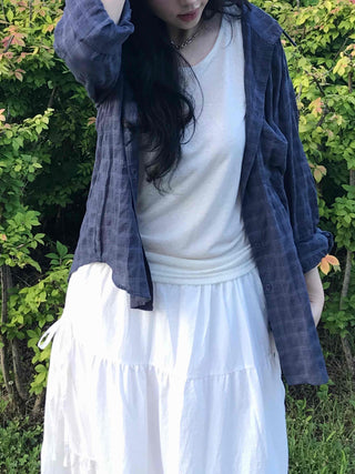 Minimal Fluttering Check Shirt
