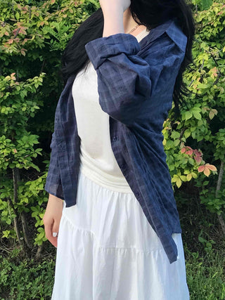Minimal Fluttering Check Shirt