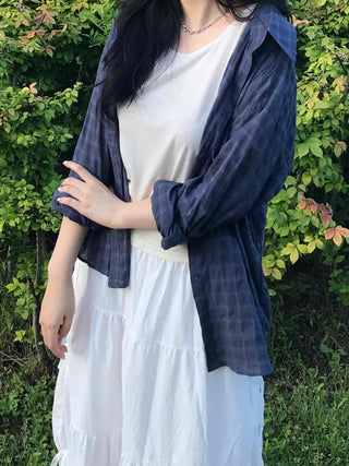 Minimal Fluttering Check Shirt