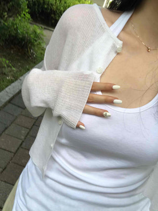 New Basic Linen Summer Cardigan