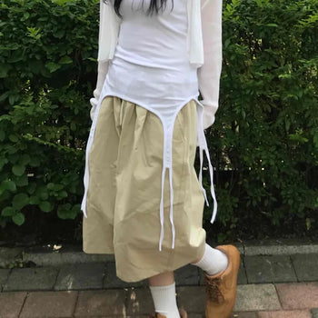 Trendy Cotton Long Bermuda Pants