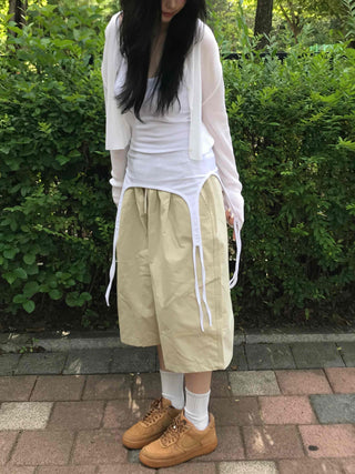 Trendy Cotton Long Bermuda Pants
