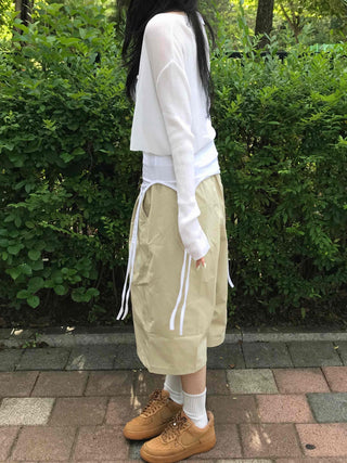 Trendy Cotton Long Bermuda Pants