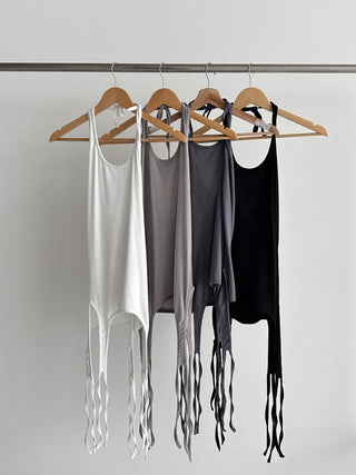 Strap Three-Way Halter Sleeveless