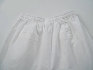 String Balloon Fit Wide Long Pants