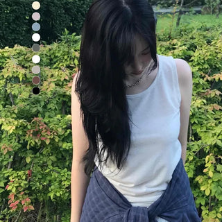 Casual Cool Plain Sleeveless
