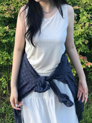 Casual Cool Plain Sleeveless