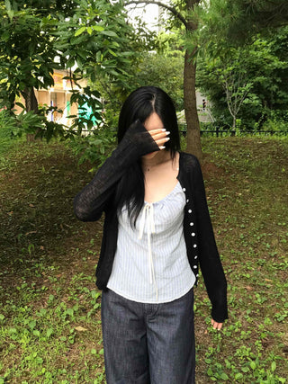 Daily Pendant Summer Cardigan