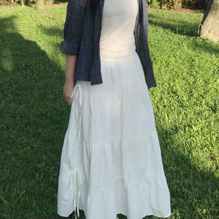 Balletcore Flare Tiered Long Skirt