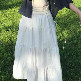 Balletcore Flare Tiered Long Skirt