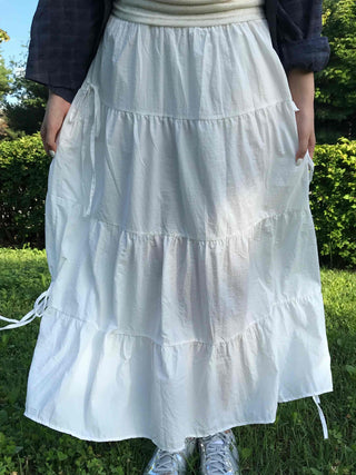 Balletcore Flare Tiered Long Skirt