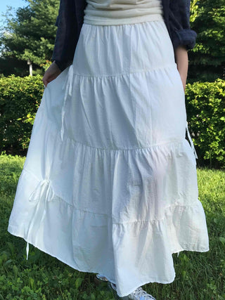 Balletcore Flare Tiered Long Skirt