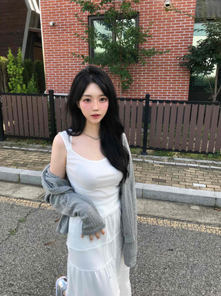 Lovely Diamond Punching Sleeveless