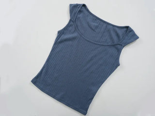 Lovely Diamond Punching Sleeveless