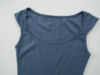 Lovely Diamond Punching Sleeveless