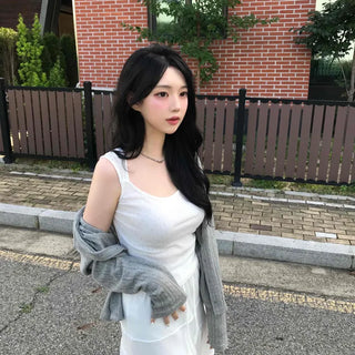 Lovely Diamond Punching Sleeveless