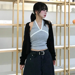 Mido Basic Round Neck Knit Cardigan
