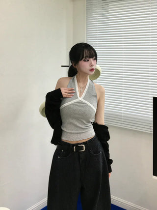 Mido Basic Round Neck Knit Cardigan