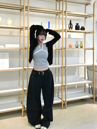 Mido Basic Round Neck Knit Cardigan
