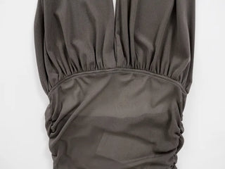 Mesh See-through Halter Crop Top