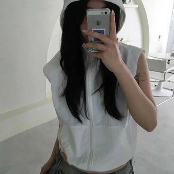 Anorak Windbreaker Hooded Vest