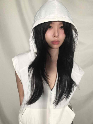 Anorak Windbreaker Hooded Vest