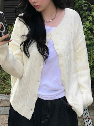 Delicate Loose-fit Transitional Spring/Autumn Cardigan