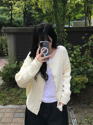 Delicate Loose-fit Transitional Spring/Autumn Cardigan