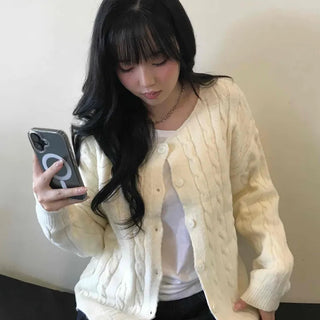 Delicate Loose-fit Transitional Spring/Autumn Cardigan
