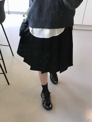 Muse Pleated Midi Skirt