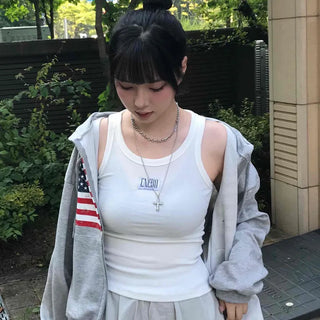 Simple Cotton Round Neck Sleeveless