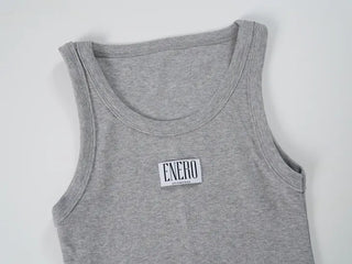 Simple Cotton Round Neck Sleeveless
