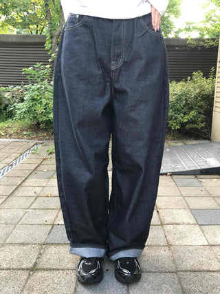 Natural Balloon Oversized Denim Long Pants