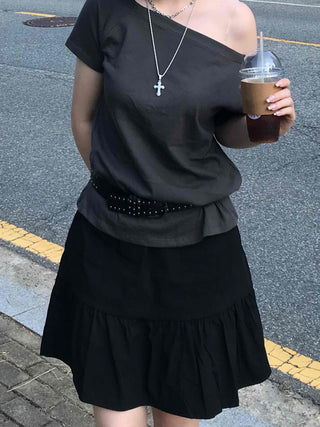 Boho Chic Flare Midi Skirt