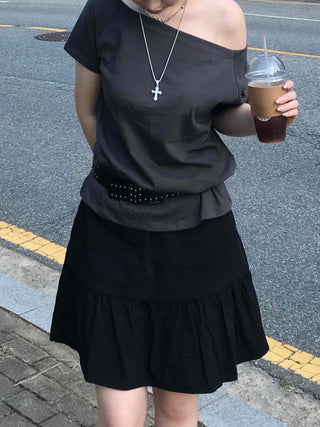 Boho Chic Flare Midi Skirt