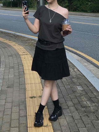 Boho Chic Flare Midi Skirt